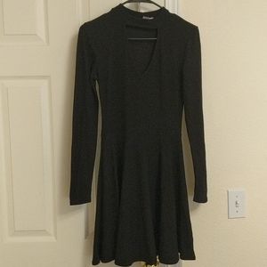 Long sleeve black dress